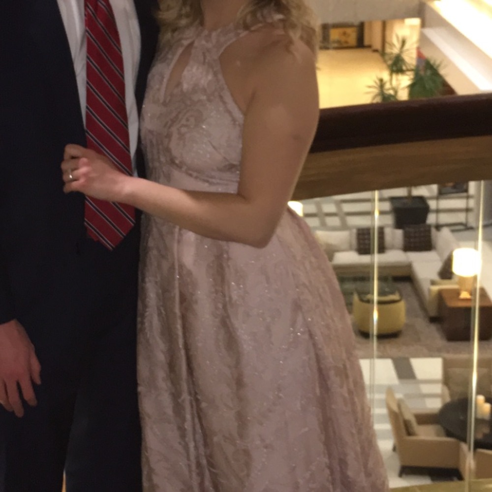Blush formal dress, worn once!